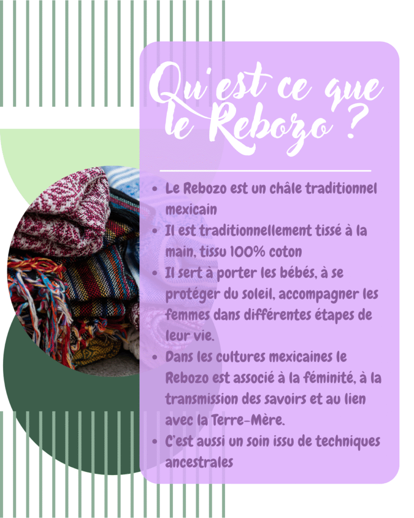 Soin Rebozo réalisé par une doula pour accompagner la femme enceinte et favoriser son bien-être physique et émotionnel