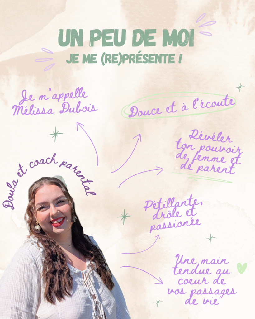 Mélissa, doula, coach parental et accompagnante périnatale à Aulnoye-Aymeries (59620) dans le Nord, fondatrice de Bigsis’, accompagnement des parents et futurs parents.